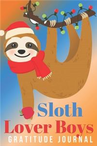 Sloth Lover Boys Gratitude Journal