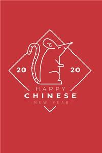 Happy Chinese New Year 2020: Happy Chinese New Year 2020 Notebook - Year Of The Rat Journal - 120 Pages Diary Or Excercise Book, Lovingly Designed - Perfect As A Lucky Charm