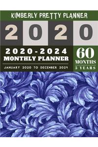 2020-2024 monthly planner