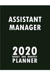 Assistant Manager 2020 Weekly and Monthly Planner