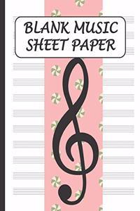 Blank Music Sheet Paper