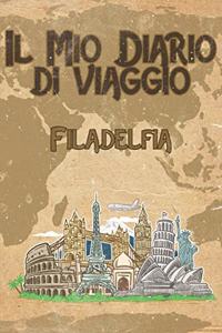 Il mio diario di viaggio Filadelfia: 6x9 Diario di viaggio I Taccuino con liste di controllo da compilare I Un regalo perfetto per il tuo viaggio in Filadelfia (Stati Uniti) e per ogni 