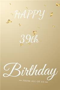 Happy 39th Birthday