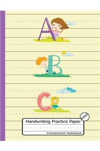 Handwriting Practice Paper-ABC kids