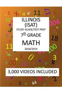 7th Grade ILLINOIS ISAT, MATH, Test Prep