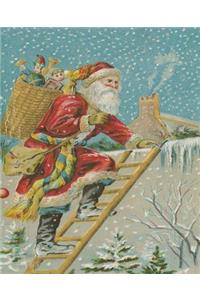 Vintage Santa Claus Delivers Toys Chimney Christmas Eve Comp Book 130 Pages
