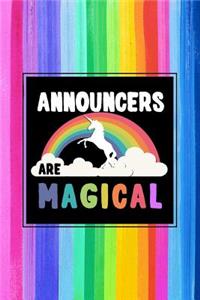 Announcers Are Magical Journal Notebook