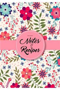 Blank Cookbook Notes and Recipes