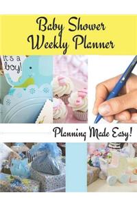 Baby Shower Weekly Planner