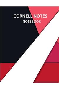 Cornell Notes Notebook: Geometric Notebook with College Ruled Cornell Notes Paper for Student Class Lecture Note Taking