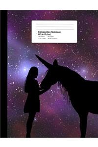 Composition Notebook Wide Ruled 7.44 X 9.69 Inches 100 Sheets / 200 Pages