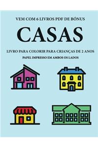 Livro para colorir para crianças de 2 anos (Casas)