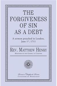 The Forgiveness of Sin as a Debt