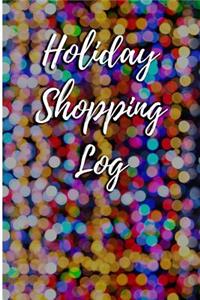 Holiday Shopping Log
