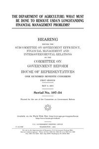 The Department of Agriculture