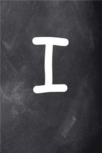 Monogram I Personalized Monogram Journal Custom Gift Idea Letter I Chalkboard
