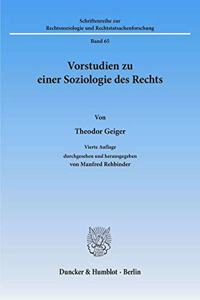 Vorstudien Zu Einer Soziologie Des Rechts
