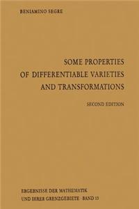 Some Properties of Differentiable Varieties and Transformations: With Special Reference to the Analytic and Algebraic Cases