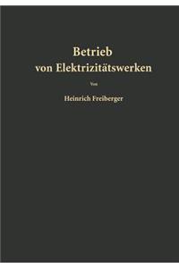 Betrieb Von Elektrizitätswerken