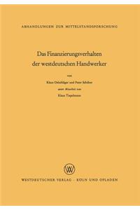 Finanzierungsverhalten Der Westdeutschen Handwerker