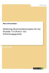 Marketing-/Kommunikationsplan für das Produkt 