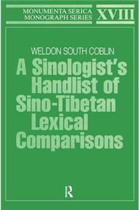 A Sinologists Handlist of Sino-Tibetan Lexical Comparisons