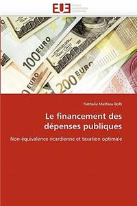 Le Financement Des D�penses Publiques