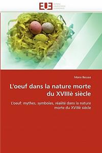 L'Oeuf Dans La Nature Morte Du XVIIIè Siècle