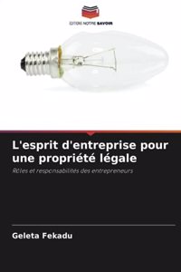 L'esprit d'entreprise pour une propriété légale