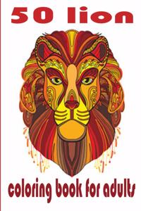 50 lion coloring book for adults