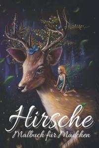 Hirsche Malbuch für Mädchen