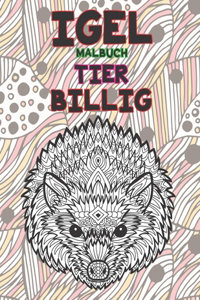 Malbuch - Billig - Tier - Igel