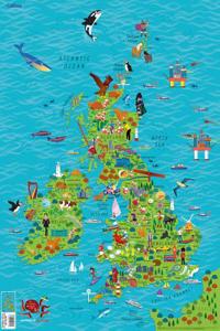 Children’s Wall Map of the United Kingdom and Ireland