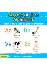My First Corsican Alphabets Picture Book with English Translations