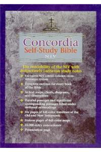 Niv Concordia Study Bible Burgundy