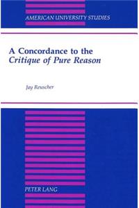 Concordance to the «Critique of Pure Reason»