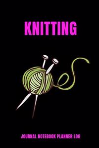 Knitting Journal Planner Notebook Log