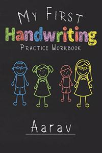 My first Handwriting Practice Workbook Aarav