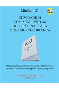 Atividade 01 Com Minilivro A8 de 30 Páginas Para Montar - Cor Branca