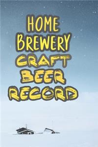 Home Brewery Craft Beer Record