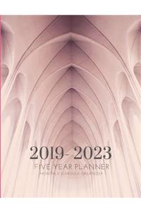 2019-2023 Five Year Planner Jewish Gratitude Monthly Schedule Organizer