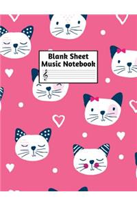 Blank Sheet Music Notebook