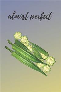 Okra Lovers Blank Lined Journal Notebook