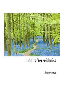 Inhalts-Verzeichniss