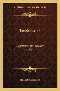 Mentor V7: Department Of Literature (1919)