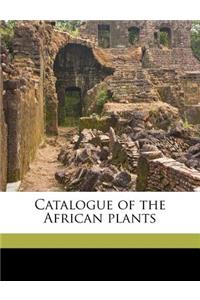 Catalogue of the African Plants