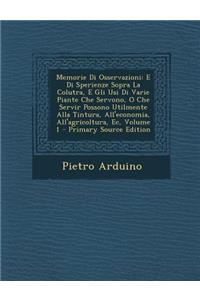 Memorie Di Osservazioni