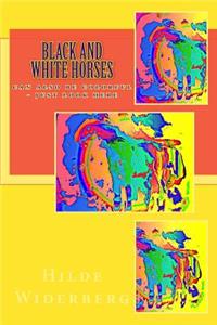 Black and white horses