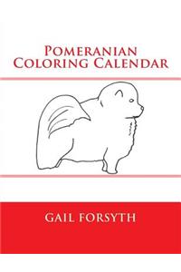 Pomeranian Coloring Calendar