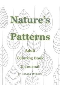 Nature's Patterns Adult Coloring Book